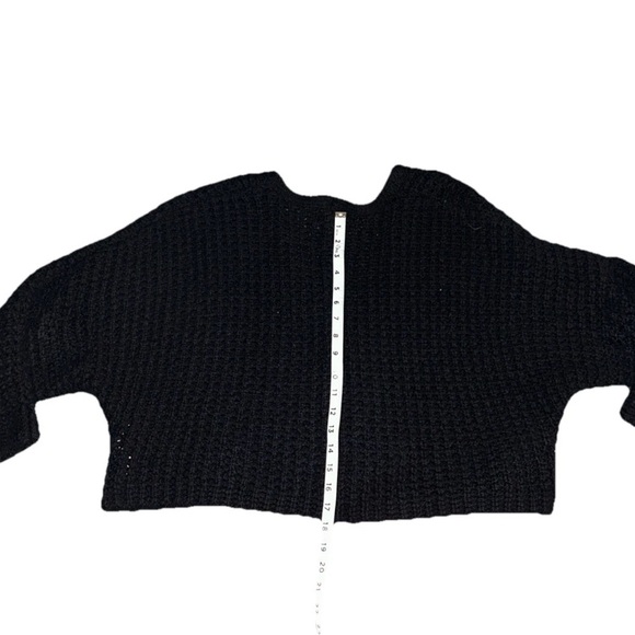 Forever 21 Striped Cardigan Sweater Knit Button Up Black and White Medium - Picture 2 of 4